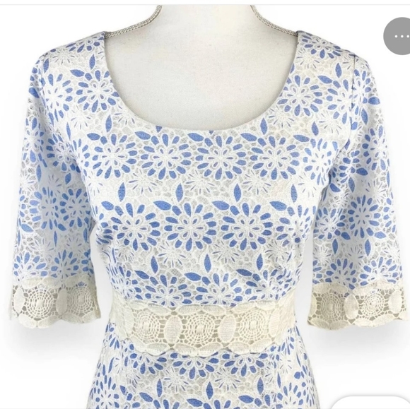 Chris McLaughlin daisy lace dress sz 14 - Picture 9 of 11